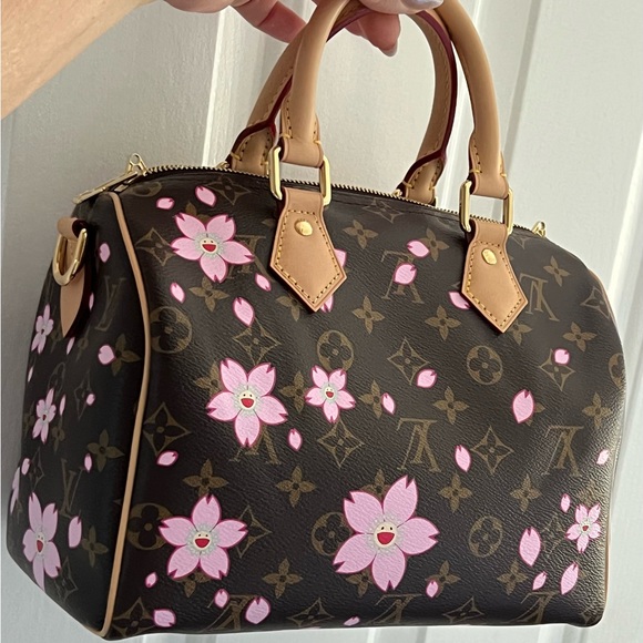 Louis Vuitton Pink Monogram Cherry Blossom Speedy Bag RARE 🌸 - Picture 2 of 5